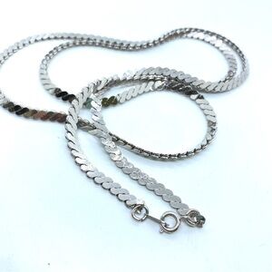 KOREA Silvertone Vintage Chain 30"